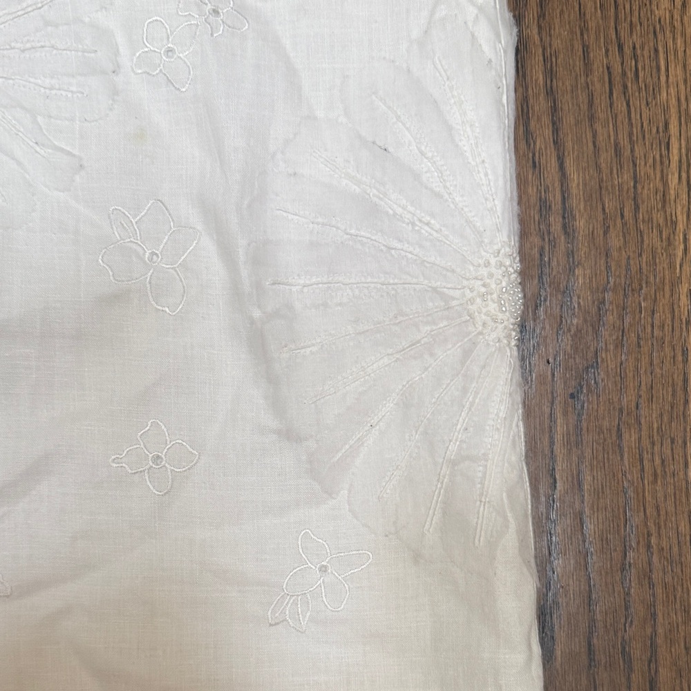 VTG Madison Studio White Linen Sleeveless Midi Dress - Picture 5 of 9